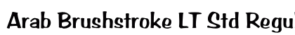 Arab Brushstroke LT Std Regular font free download