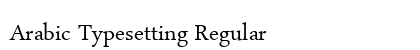 Arabic Typesetting Regular font free download