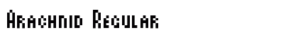 Arachnid Regular font free download