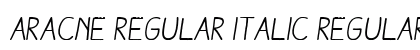 Aracne Regular Italic Regular Preview