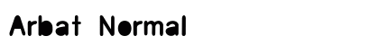 Arbat Normal font free download