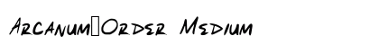 Arcanum_Order Medium font free download