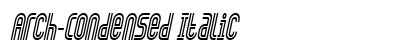 Arch-Condensed Italic font free download