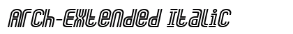 Arch-Extended Italic Preview