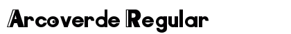Arcoverde Regular font free download