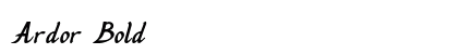 Ardor Bold Preview
