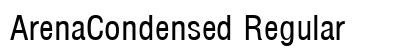 ArenaCondensed Regular font free download