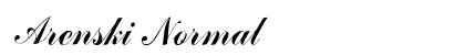 Arenski Normal font free download