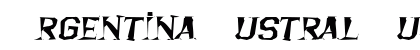 Argentina Austral Austral font free download