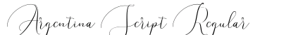 Argentina Script Regular font free download