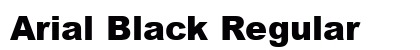 Arial Black Regular font free download