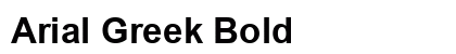 Arial Greek Bold Preview