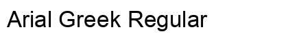 Arial Greek Regular font free download