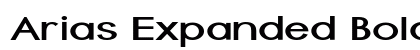Arias Expanded Bold font free download