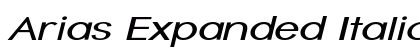 Arias Expanded Italic Preview