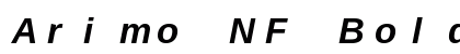 Arimo NF Bold Italic Preview