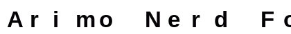 Arimo Nerd Font Mono Bold Preview