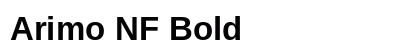 Arimo NF Bold Preview