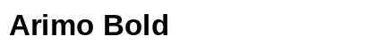 Arimo Bold font free download
