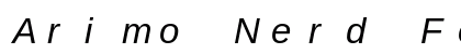 Arimo Nerd Font Mono Italic font free download