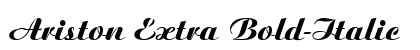 Ariston Extra Bold-Italic font free download