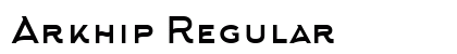 Arkhip Regular Font Preview