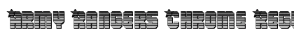Army Rangers Chrome Regular font free download