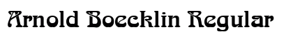 Arnold Boecklin Regular Font Preview