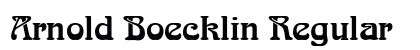 Arnold Boecklin Regular Font Preview