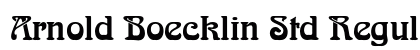 Arnold Boecklin Std Regular font free download