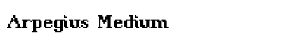 Arpegius Medium font free download