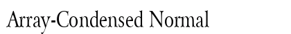 Array-Condensed Normal font free download