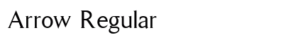 Arrow Regular font free download