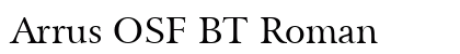 Arrus OSF BT Roman font free download