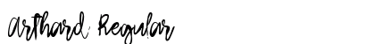 Arthard Regular Font Preview