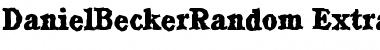 DanielBeckerRandom-ExtraBold Regular Font
