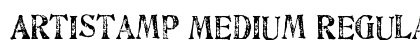 Artistamp Medium Regular Font Preview