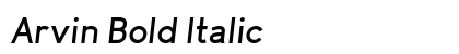 Arvin Bold Italic font free download