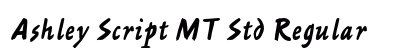 Ashley Script MT Std Regular Preview