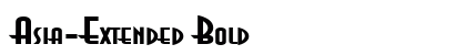 Asia-Extended Bold font free download