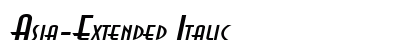 Asia-Extended Italic Preview