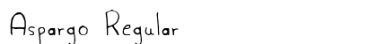 Aspargo Regular font free download
