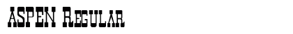 ASPEN Regular font free download