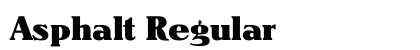 Asphalt Regular Preview
