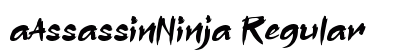 aAssassinNinja Regular font free download
