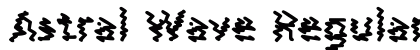 Astral Wave Regular font free download