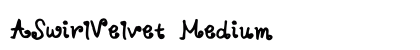 ASwirlVelvet Medium font free download