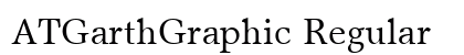 ATGarthGraphic Regular Font Preview