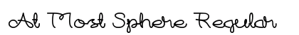At Most Sphere Regular font free download