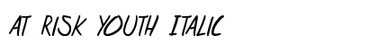 at risk youth Italic Preview